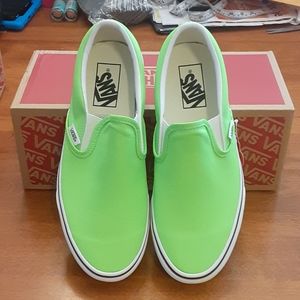 VANS CLASSIC Slip On Neon Green Gecko